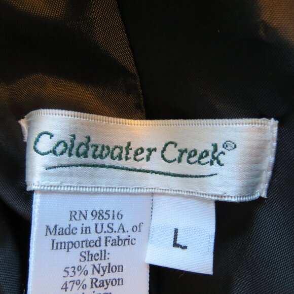 Coldwater Creek Blue/Grey/Black Jacket/Top Lined Size Large - Picture 8 of 10